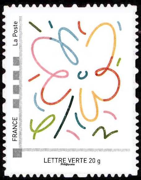 Flower shape drawn in felt tip