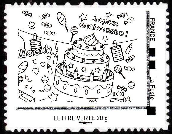 Happy Birthday Cake. Joyeux Anniversaire
