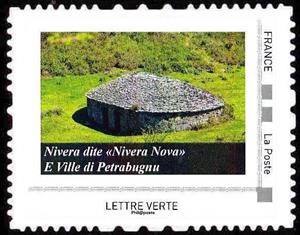 Stamp, Ice House. Nivera dite Nivera Nova, E Ville di Petrabugnu, Personalized and Private Mail Stamps,  , Buildings