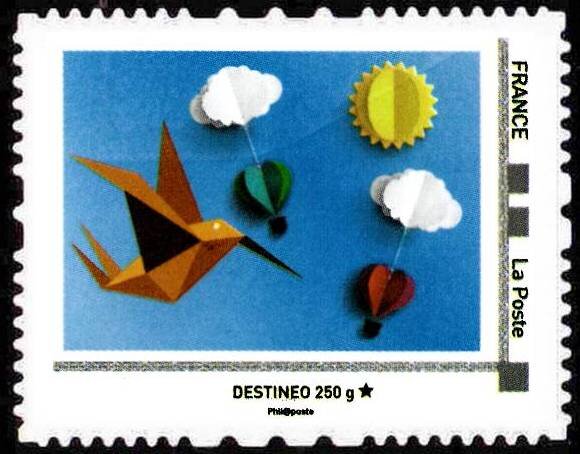 Origami Bird and Sky
