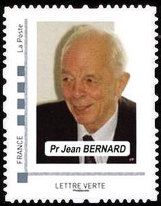 Stamp, Pr Jean Bernard, Personalized and Private Mail Stamps,  , Famous People, Physicians