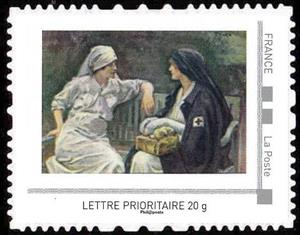 Stamp, Red Cross Nurses, Personalized and Private Mail Stamps,  , Red Cross and Red Crescent, Women