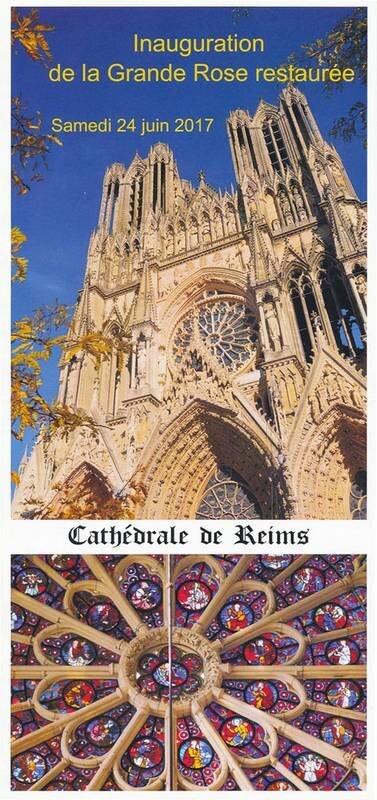Reims Cathedral. Inauguration of Restored Great Rose Window
