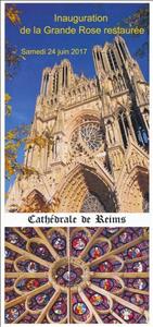 Booklet, Reims Cathedral. Inauguration of Restored Great Rose Window, Personalized and Private Mail Stamps,  , Architects, Architecture, Churches - Cathedrals - Basilicas - Chapels, Windows