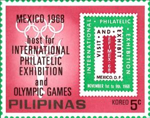 Stamp, International Philatelic Exhibition, Philippines,  , Olympic Games, Philatelic Exhibitions, Sports, Stamps