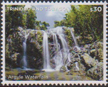 Stamp, Argyle Waterfalls, Trinidad and Tobago,  , Landscapes