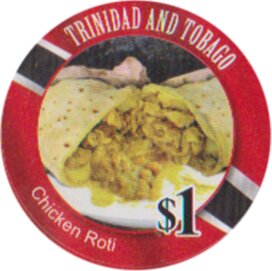 Stamp, Chicken Roti, Trinidad and Tobago,  , Gastronomy
