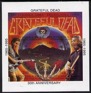 Mini Sheet, 30th Anniversay Grateul Dead 1965-1995, Cinderellas,  , Famous People, Musicians
