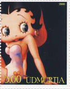 Stamp, Betty Boop, Cinderellas,  , Cartoons