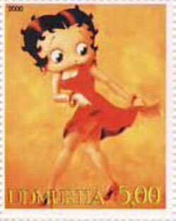 Stamp, Betty Boop, Cinderellas,  , Cartoons