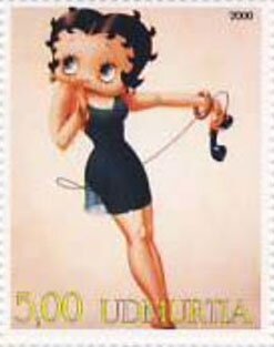 Stamp, Betty Boop, Cinderellas,  , Cartoons