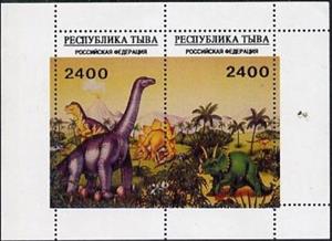 Mini Sheet, Dinosaurs, Cinderellas,  , Dinosaurs, Prehistorical Animals