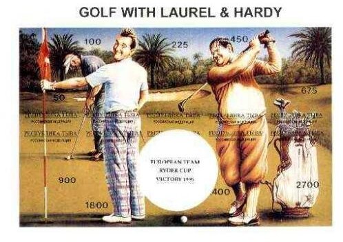 Glf with Laurel & Hardy - European Team Victory 1995
