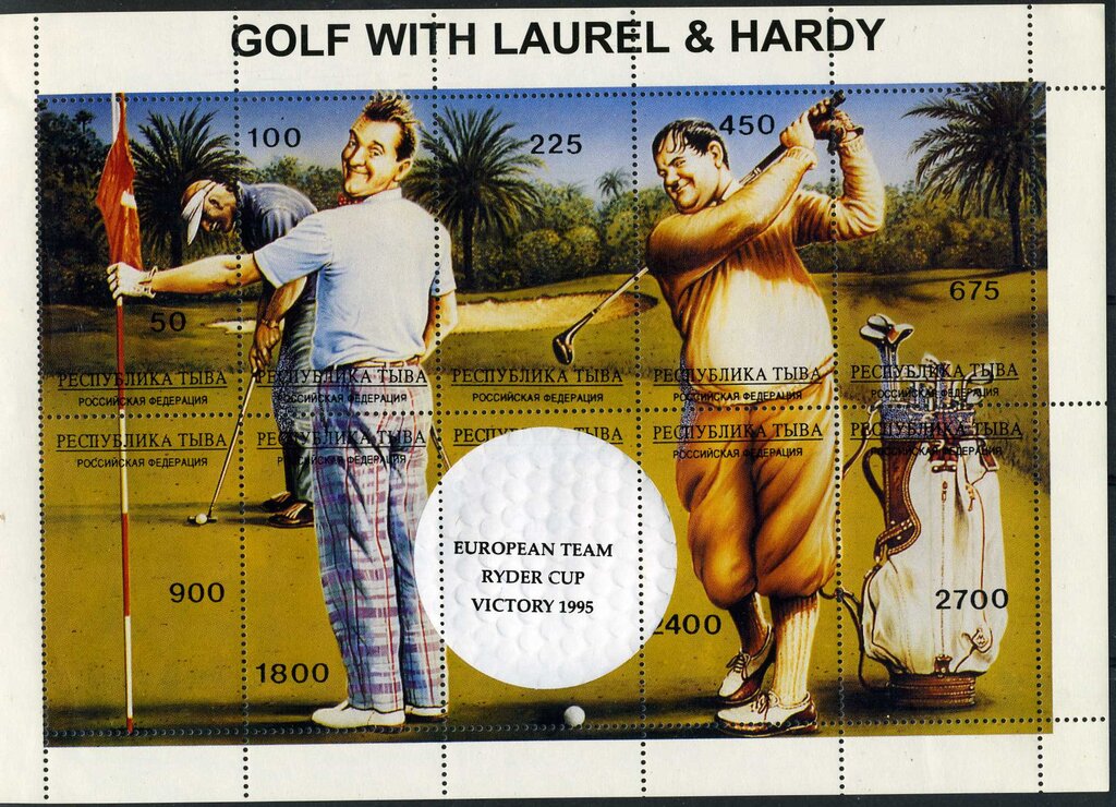 Glf with Laurel & Hardy - European Team Victory 1995