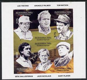 Mini Sheet, Golf, Cinderellas,  , Famous People, Golf, Sports