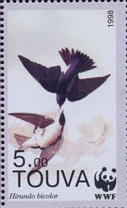 Stamp, Hirundo bicolor, Cinderellas,  , Animals (Fauna), Birds, WWF