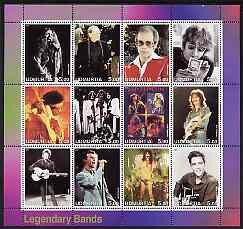 Mini Sheet, Legendary Bands, Cinderellas,  , Famous People, Musicians