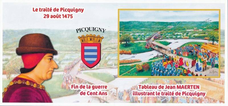 Picquigny Treaty. End of 100 years War