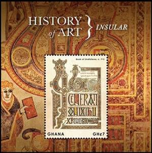 Souvenir Sheet, Insular, Ghana,  , Paintings
