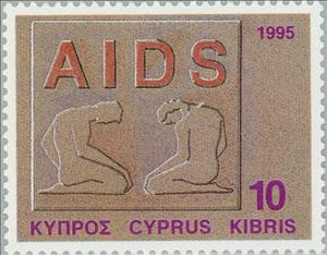 Stamp, AIDS, Cyprus,  , Healthcare, AIDS