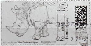 Stamp, Rhino, Personalized and Private Mail Stamps,  , Animals (Fauna), Mammals, Rhinoceroses