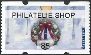 Stamp, Christmas Wreath, Austria,  , Christmas, Wreaths