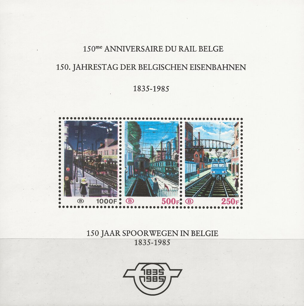 150 year Belgian Railway Association - Paintings by Delvaux