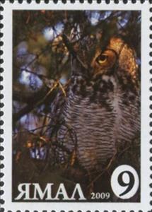 Stamp, Bubo bubo, Cinderellas,  , Animals (Fauna), Birds, Birds of Prey, Owls