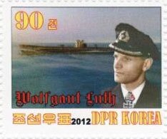 Stamp, German U-Boot, Cinderellas,  , Second World War, Submarines
