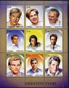 Mini Sheet, Greates Stars, Cinderellas,  , Actors, Famous People, Men, People