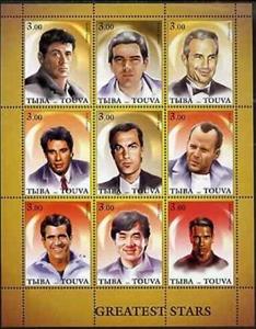 Mini Sheet, Greates Stars, Cinderellas,  , Actors, Famous People, Men, People