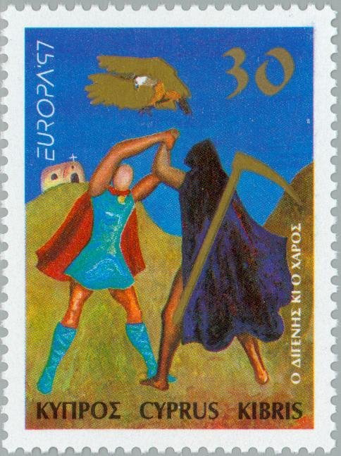 EUROPA 1997 - Digenis and Death (Cyprus legend)