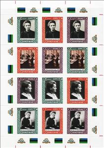 Mini Sheet, Marie Curie, Cinderellas,  , Famous People, Women