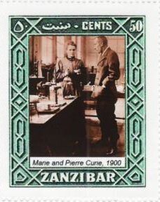 Stamp, Marie Curie, Cinderellas,  , Famous People, Women