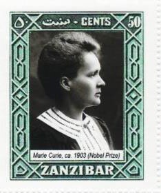 Stamp, Marie Curie, Cinderellas,  , Famous People, Women