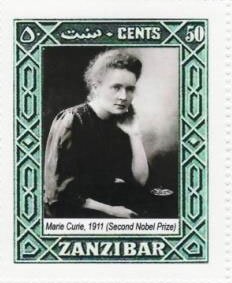Stamp, Marie Curie, Cinderellas,  , Famous People, Women