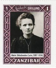 Stamp, Marie Curie, Cinderellas,  , Famous People, Women