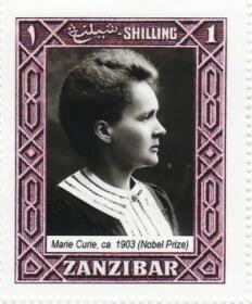 Stamp, Marie Curie, Cinderellas,  , Famous People, Women