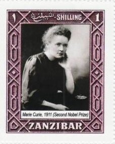 Stamp, Marie Curie, Cinderellas,  , Famous People, Women