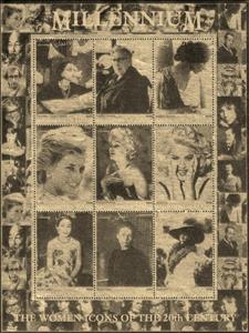 Mini Sheet, Millenium Women, Cinderellas,  , Famous People, Women