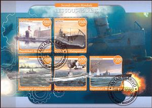 Mini Sheet, Submarines, Cinderellas,  , Submarines