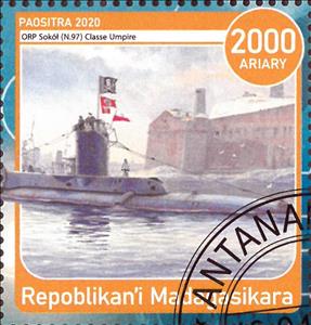 Stamp, Submarines, Cinderellas,  , Submarines