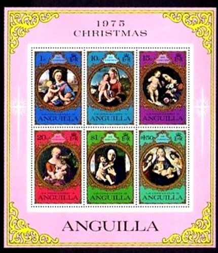 Souvenir Sheet of 6, Paintings by Artists