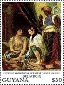 "Algerian Women" - detail, Delacroix