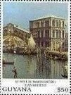 "The Rialto Bridge" - detail, Canaletto