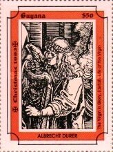 "The Virgin in Glory" - different detail, Durer