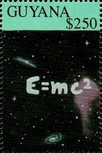 Stamp, Albert Einstein (Physicist), Guyana,  , Famous People, Nobel Laureates, Physicists