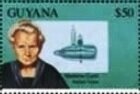 Stamp, Madame Curie (Physicist), Guyana,  , Famous People, Nobel Laureates, Physicists