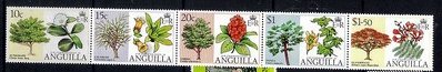 Strip of 5, Flowering Trees