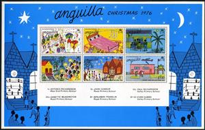 Souvenir Sheet, Souvenir Sheet of 6, Anguilla,  , Airports, Christmas, Aviation, Aircrafts